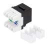 CAT5E Keystone Jack, Snap-In, 180-Degree Termination, Thermoplastic , Black, 50-Pack, CE Compliant 2 CAT5E Keystone Jack, Snap-In, 180-Degree Termination, Thermoplastic , Black, 50-Pack, CE Compliant -Server Cabinet Accessories 00406349 1 77893.1655911757