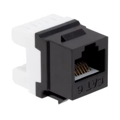 CAT6 Keystone Jack, Snap-In, 180-Degree Termination, Thermoplastic , Black, 50-Pack, CE Compliant 8 CAT6 Keystone Jack, Snap-In, 180-Degree Termination, Thermoplastic , Black, 50-Pack, CE Compliant -Server Cabinet Accessories 00406354 3 56423.1655911757