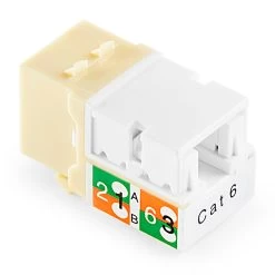 NavePoint 90 Degree Cat6 Keystone Jack Ivory 50-Pack 10 NavePoint 90 Degree Cat6 Keystone Jack Ivory 50-Pack -Server Cabinet Accessories 00406366 4 02994.1636141913