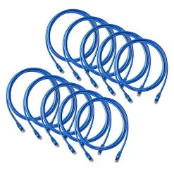 NavePoint Cat6 UTP Ethernet Network Patch Cable UL Listed - 7 Ft. Blue 10-Pack 9 NavePoint Cat6 UTP Ethernet Network Patch Cable UL Listed - 7 Ft. Blue 10-Pack -Server Cabinet Accessories 00406417 3 87320.1636142022