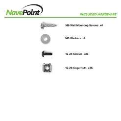 NavePoint 6U Wall-Mount Open Frame Rack 24.81" Depth, Threaded 11 NavePoint 6U Wall-Mount Open Frame Rack 24.81" Depth, Threaded -Server Cabinet Accessories 00406439 5 92552.1636142080