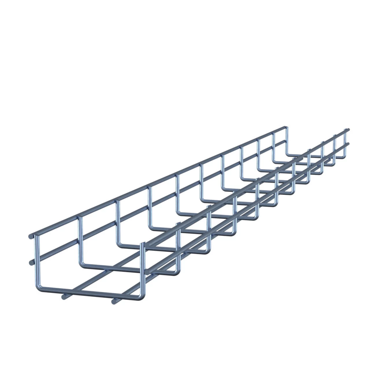 NavePoint Electro Zinc Plated Wire Mesh Cable Tray, 3.94"W X 1.97"D X 118.12"L , 8 Pack 3 NavePoint Electro Zinc Plated Wire Mesh Cable Tray, 3.94"W X 1.97"D X 118.12"L , 8 Pack