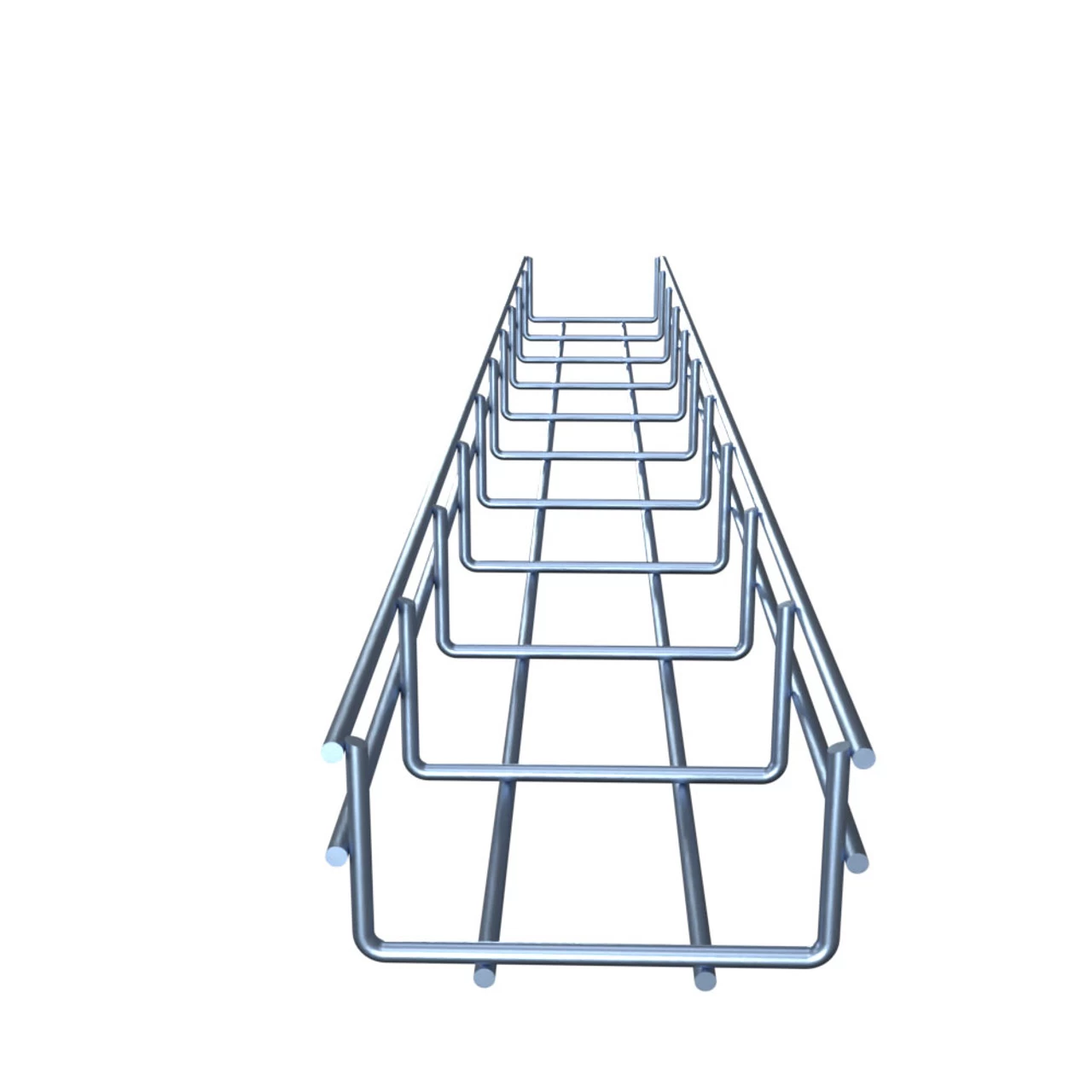 NavePoint Electro Zinc Plated Wire Mesh Cable Tray, 3.94"W X 1.97"D X 118.12"L , 8 Pack 7 NavePoint Electro Zinc Plated Wire Mesh Cable Tray, 3.94"W X 1.97"D X 118.12"L , 8 Pack - Image 5