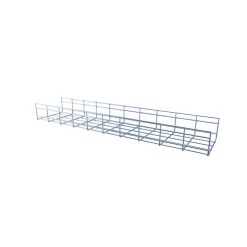 NavePoint Electro Zinc Plated Wire Mesh Cable Tray, 7.88"W X 3.94"D X 118.12"L , 6 Pack -Server Cabinet Accessories 00406492 5 02177.1648679326