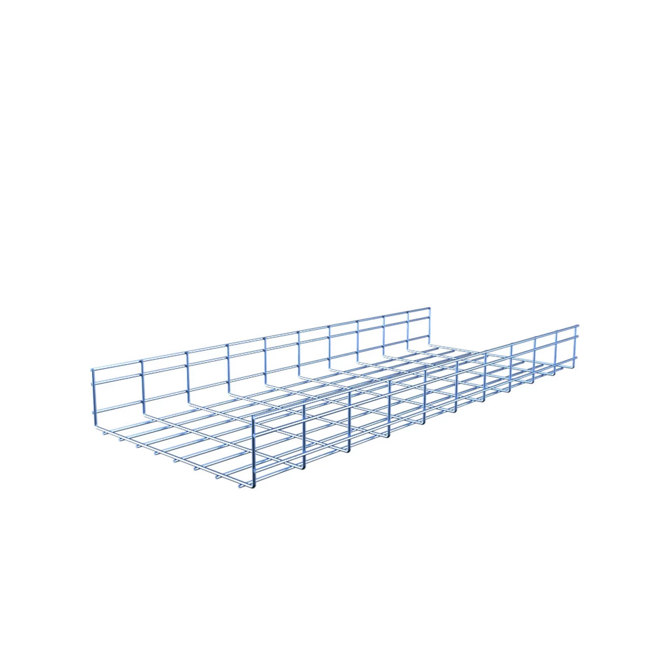NavePoint Electro Zinc Plated Wire Mesh Cable Tray, 15.75"W X 3.94"D X 118.12"L , 4 Pack 4 NavePoint Electro Zinc Plated Wire Mesh Cable Tray, 15.75"W X 3.94"D X 118.12"L , 4 Pack - Image 2