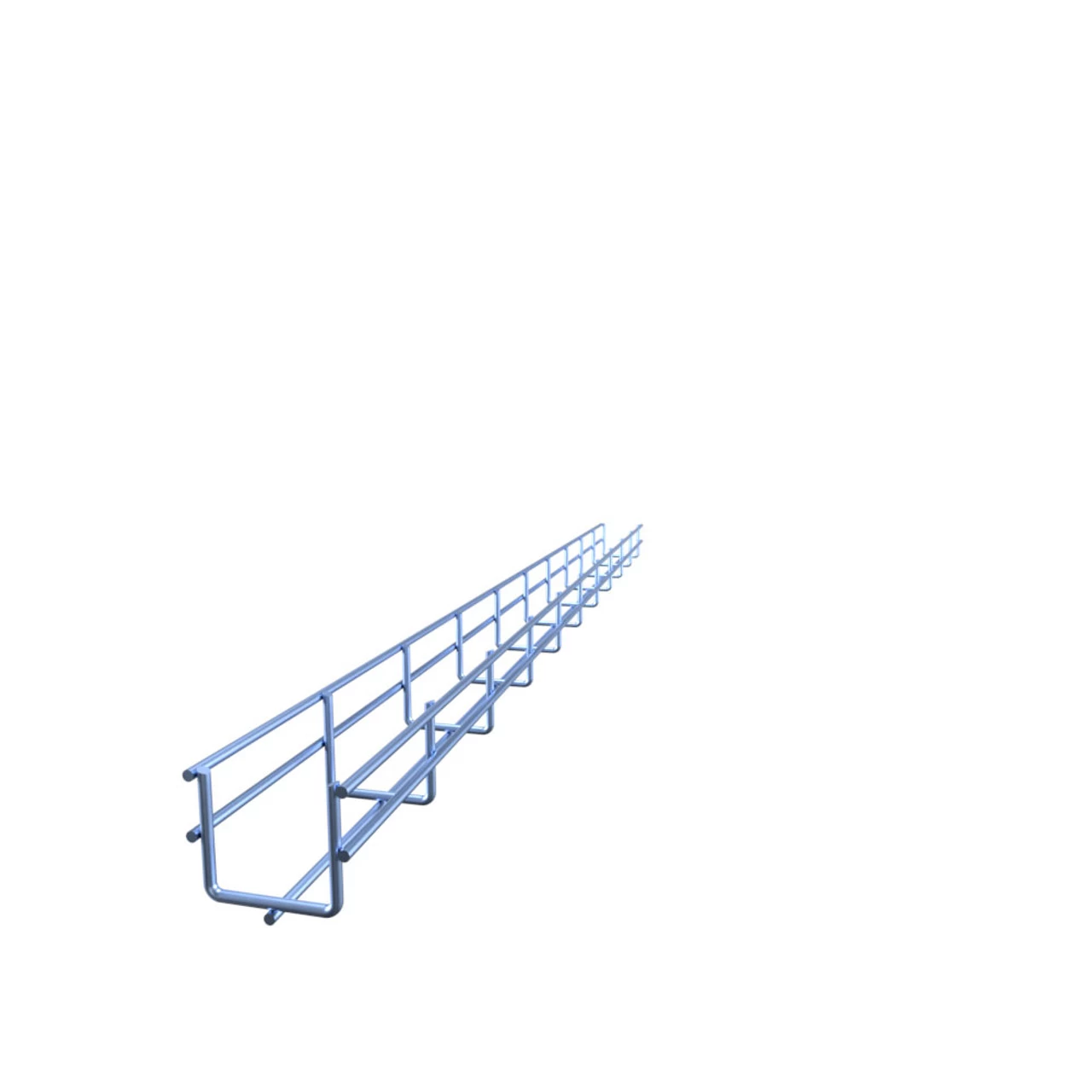 NavePoint Electro Zinc Plated Wire Mesh Cable Tray, 2"W X 1.97"D X 118.12"L , 8 Pack 3 NavePoint Electro Zinc Plated Wire Mesh Cable Tray, 2"W X 1.97"D X 118.12"L , 8 Pack