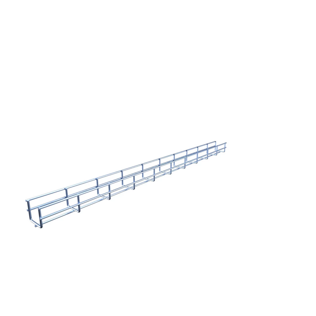 NavePoint Electro Zinc Plated Wire Mesh Cable Tray, 2"W X 1.97"D X 118.12"L , 8 Pack 4 NavePoint Electro Zinc Plated Wire Mesh Cable Tray, 2"W X 1.97"D X 118.12"L , 8 Pack - Image 2