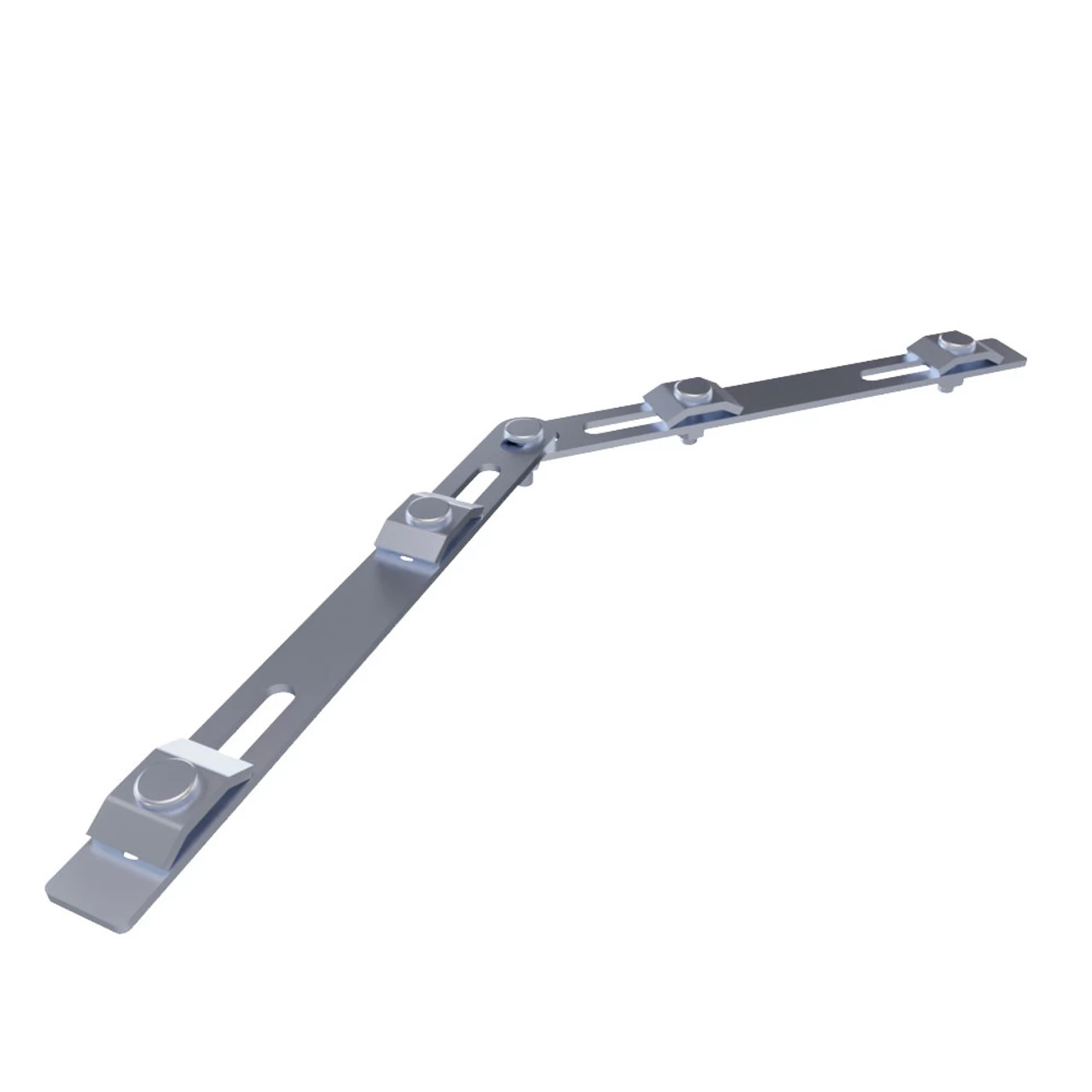 NavePoint 62/63" Electro Zinc Plated Wire Mesh Cable Tray Adjustable Connector- 4 Pack 4 NavePoint 62/63" Electro Zinc Plated Wire Mesh Cable Tray Adjustable Connector- 4 Pack - Image 2