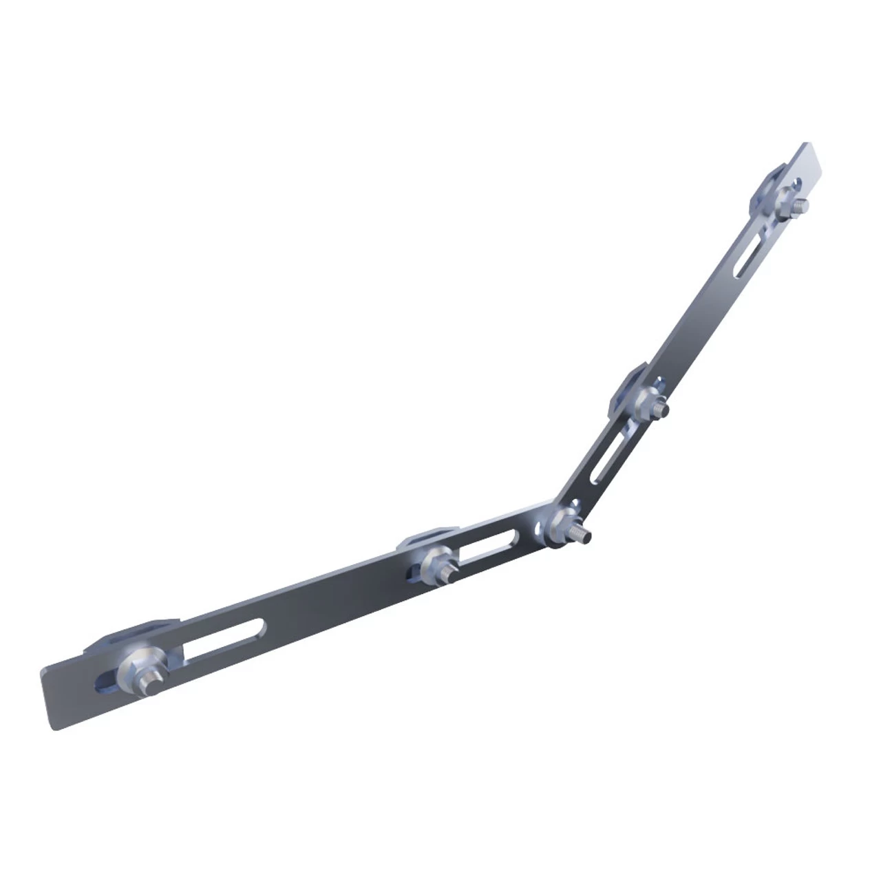 NavePoint 62/63" Electro Zinc Plated Wire Mesh Cable Tray Adjustable Connector- 4 Pack 6 NavePoint 62/63" Electro Zinc Plated Wire Mesh Cable Tray Adjustable Connector- 4 Pack - Image 4