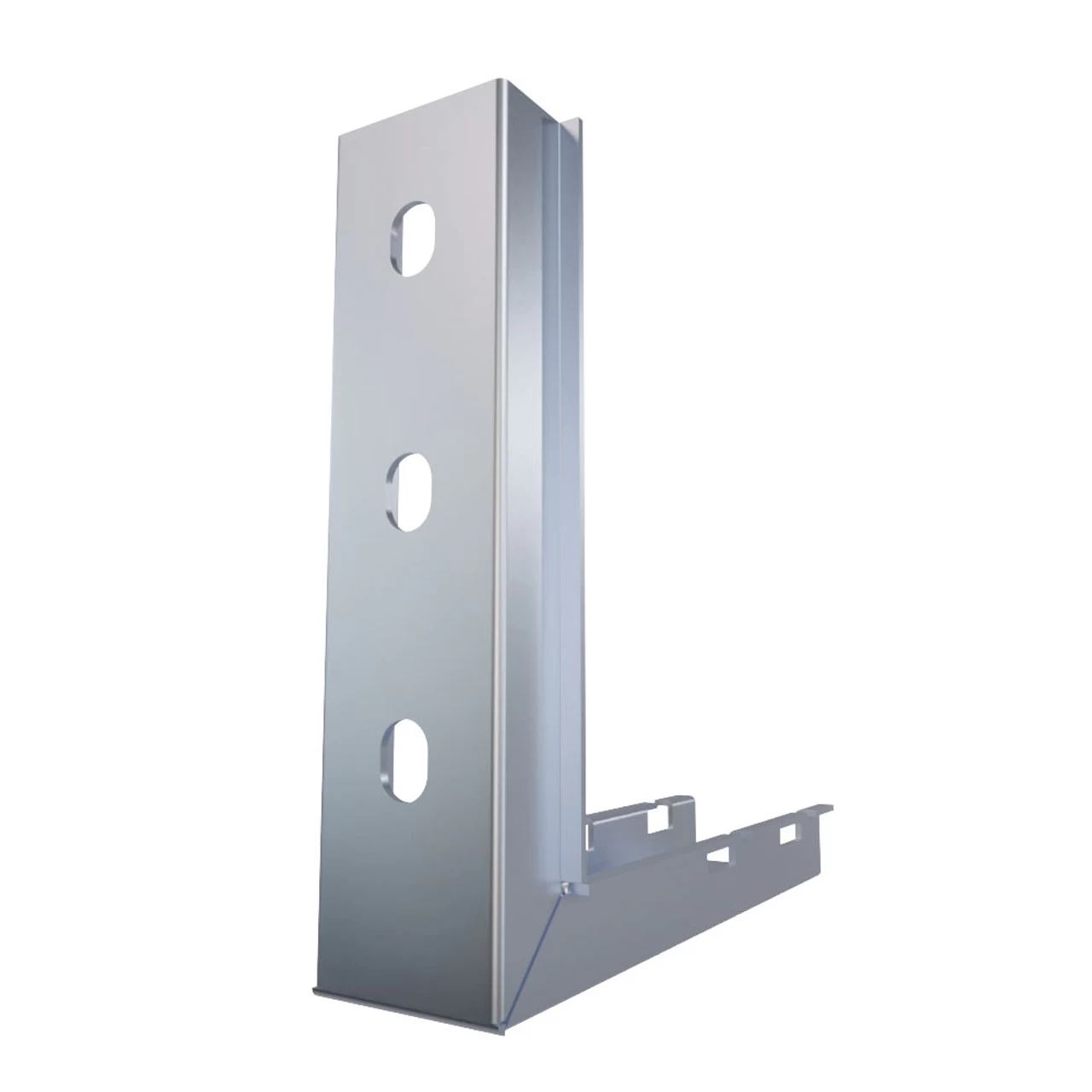 NavePoint 21/31" Electro Zinc Plated Wire Mesh Cable Tray L-Shaped Wall Bracket- 2 Pack 6 NavePoint 21/31" Electro Zinc Plated Wire Mesh Cable Tray L-Shaped Wall Bracket- 2 Pack - Image 4