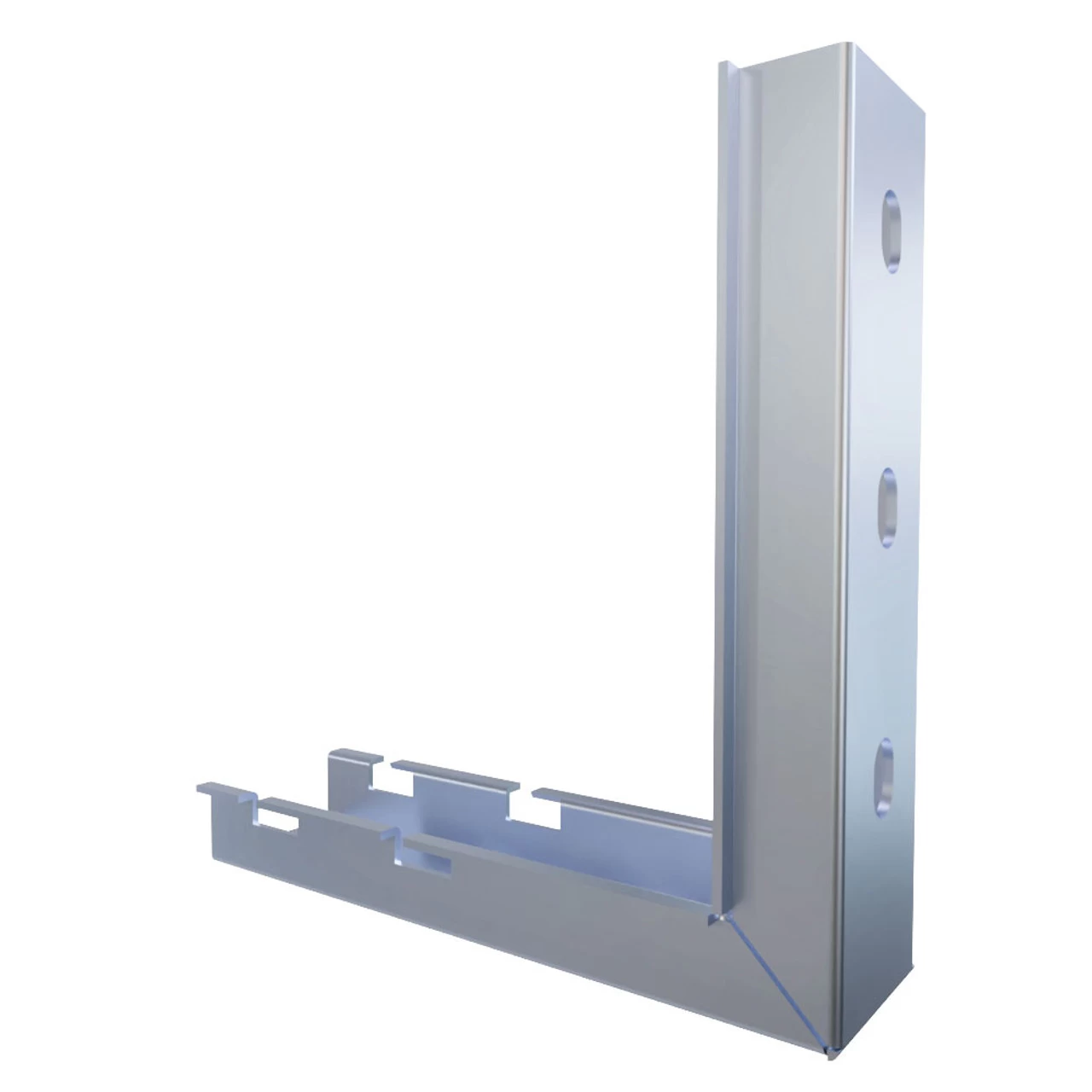 NavePoint 21/31" Electro Zinc Plated Wire Mesh Cable Tray L-Shaped Wall Bracket- 2 Pack 7 NavePoint 21/31" Electro Zinc Plated Wire Mesh Cable Tray L-Shaped Wall Bracket- 2 Pack - Image 5