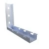 NavePoint 7/8" Electro Zinc Plated Wire Mesh Cable Tray L-Shaped Wall Bracket- 2 Pack -Server Cabinet Accessories 00406519 1 86522.1648679336