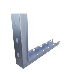 NavePoint 1 1/14" Electro Zinc Plated Wire Mesh Cable Tray L-Shaped Wall Bracket- 2 Pack 10 NavePoint 1 1/14" Electro Zinc Plated Wire Mesh Cable Tray L-Shaped Wall Bracket- 2 Pack -Server Cabinet Accessories 00406520 4 70508.1648679329