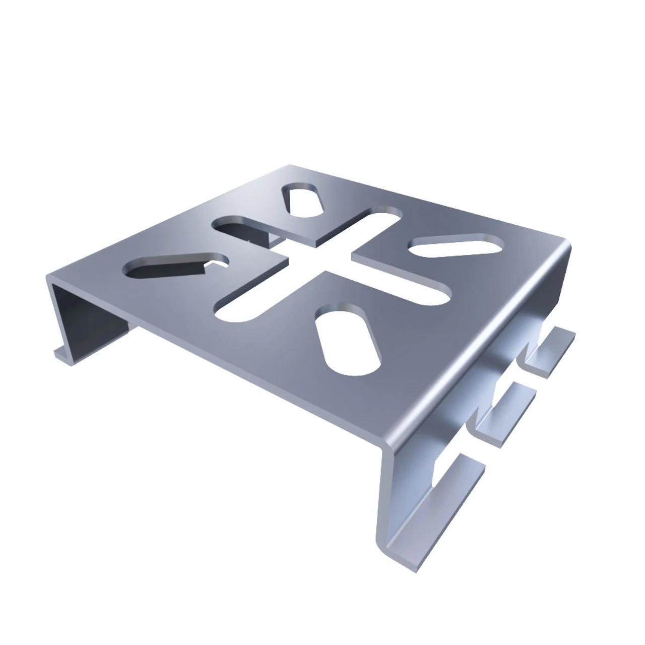 NavePoint 24/67" Electro Zinc Plated Wire Mesh Cable Tray Spider Bracket- 2 Pack 4 NavePoint 24/67" Electro Zinc Plated Wire Mesh Cable Tray Spider Bracket- 2 Pack - Image 2