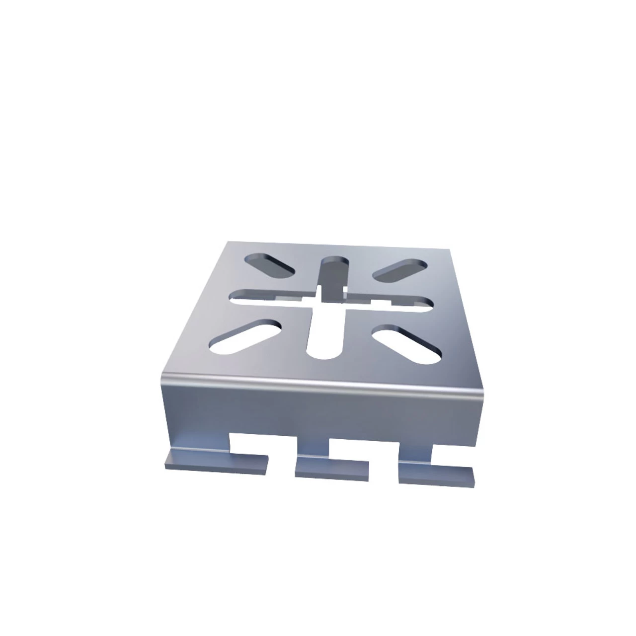 NavePoint 24/67" Electro Zinc Plated Wire Mesh Cable Tray Spider Bracket- 2 Pack 7 NavePoint 24/67" Electro Zinc Plated Wire Mesh Cable Tray Spider Bracket- 2 Pack - Image 5