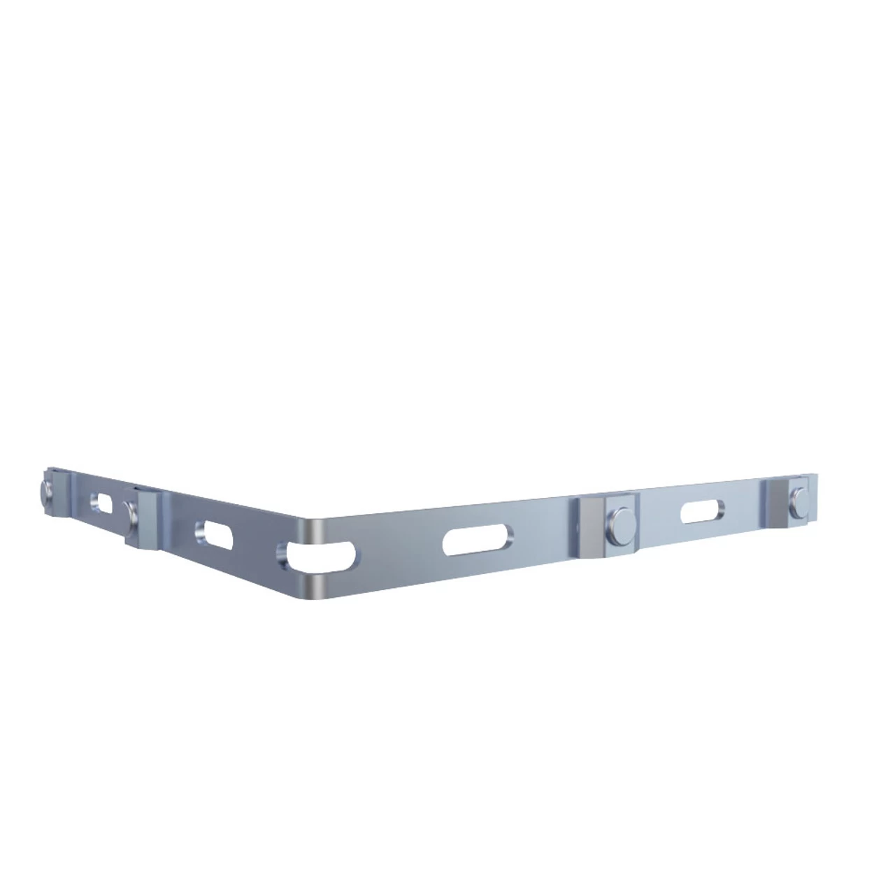 NavePoint 42/47" Electro Zinc Plated Wire Mesh Cable Tray Corner Bar- 4 Pack 5 NavePoint 42/47" Electro Zinc Plated Wire Mesh Cable Tray Corner Bar- 4 Pack - Image 3