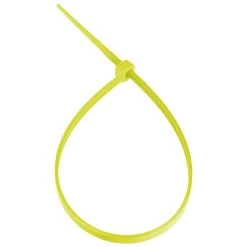 NavePoint 4 Inch Nylon Yellow Cable Ties 18 Lbs 100 Pack