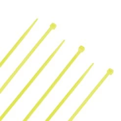 NavePoint 15 Inch Nylon Yellow Cable Ties 40 Lbs 100 Pack -Server Cabinet Accessories 00406539 1 42837.1636142106