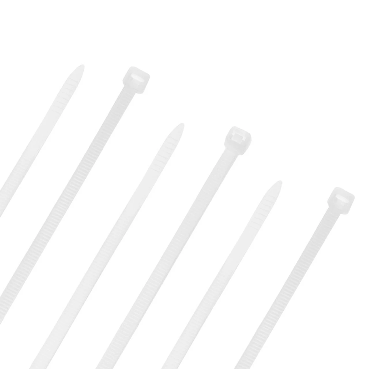 NavePoint 16 Inch Nylon White Cable Ties 50 Lbs 100 Pack 4 NavePoint 16 Inch Nylon White Cable Ties 50 Lbs 100 Pack - Image 2