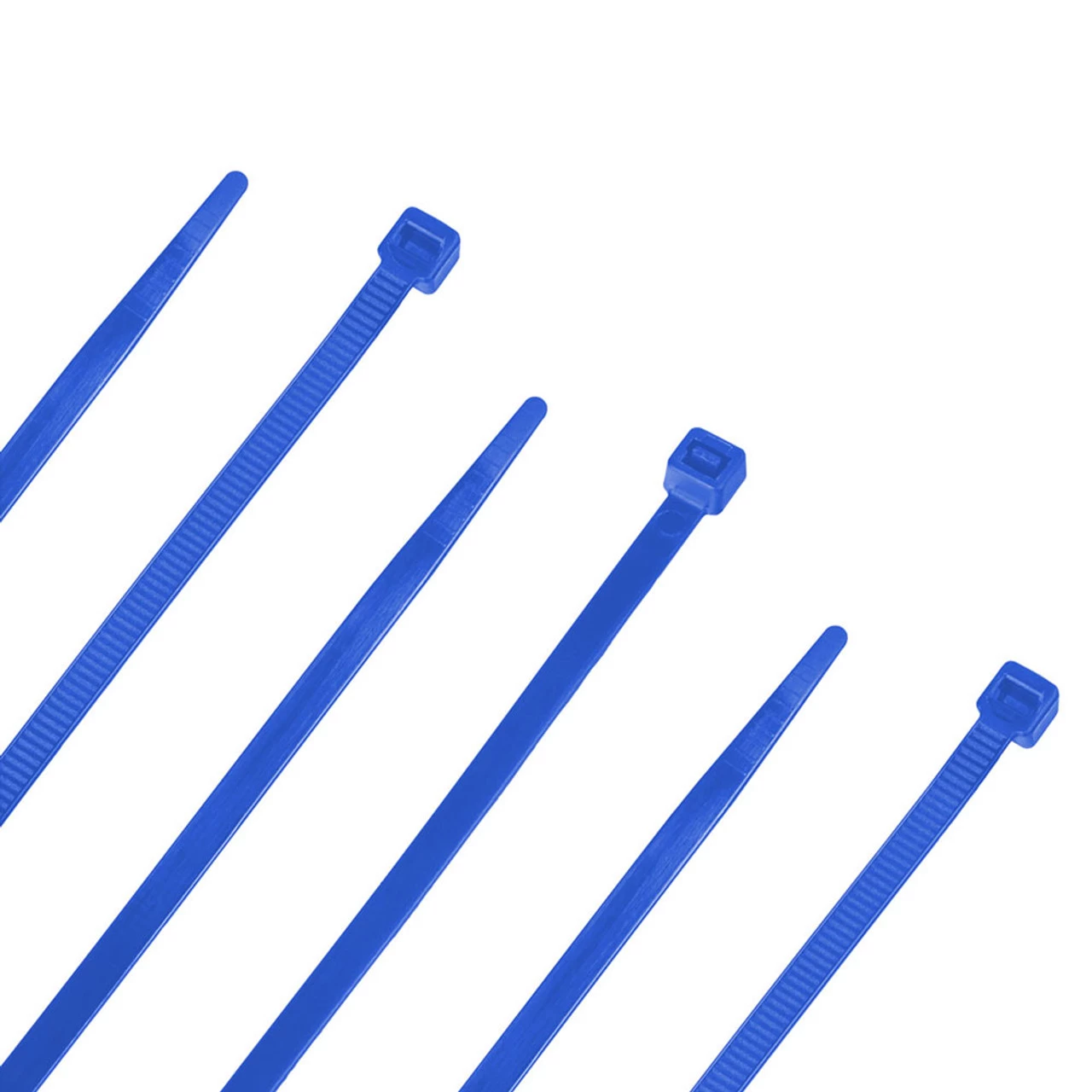 NavePoint 20 Inch Nylon Blue Cable Ties 50 Lbs 100 Pack 4 NavePoint 20 Inch Nylon Blue Cable Ties 50 Lbs 100 Pack - Image 2