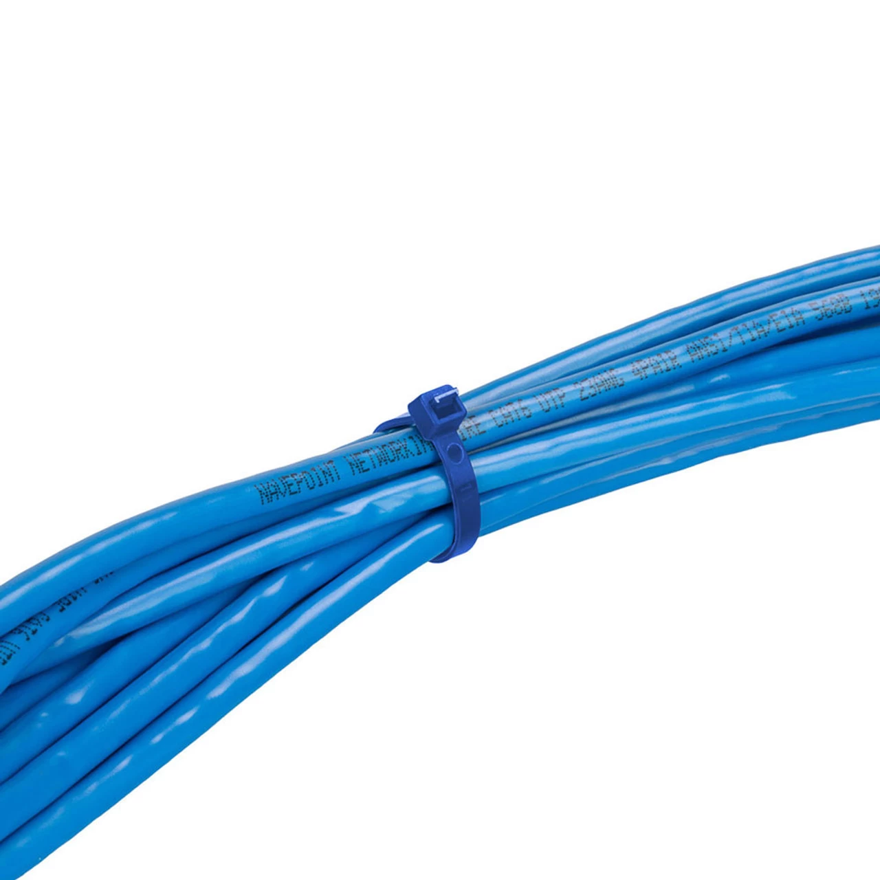 NavePoint 20 Inch Nylon Blue Cable Ties 50 Lbs 100 Pack 5 NavePoint 20 Inch Nylon Blue Cable Ties 50 Lbs 100 Pack - Image 3