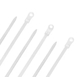 NavePoint 12 Inch Nylon White Cable Ties 120 Lbs 100 Pack -Server Cabinet Accessories 00406563 1 93595.1636142108
