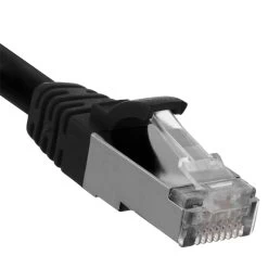 Ethernet Patch Cable CAT6A, S/FTP, 26AWG, 1 Ft, 5 Pack, Black -Server Cabinet Accessories 00406684 4 96155.1649947535
