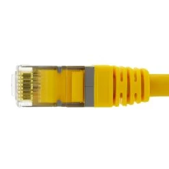 Ethernet Patch Cable CAT6A, S/FTP, 26AWG, 10 Ft, 5 Pack, Yellow -Server Cabinet Accessories 00406695 3 47550.1649947542