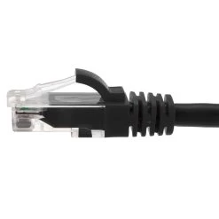 Ethernet Patch Cable CAT6A, UTP, 24AWG, 0.5 Ft, 10 Pack, Black -Server Cabinet Accessories 00406720 2 08740.1649947553
