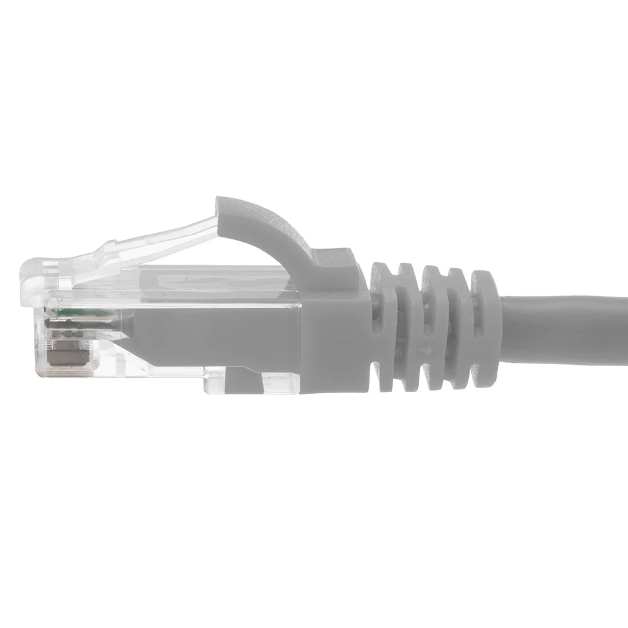Ethernet Patch Cable CAT6A, UTP, 24AWG, 0.5 Ft, 10 Pack, Gray 4 Ethernet Patch Cable CAT6A, UTP, 24AWG, 0.5 Ft, 10 Pack, Gray - Image 2