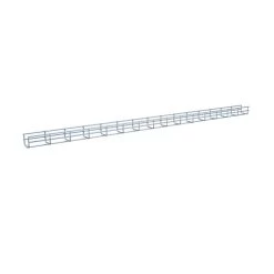NavePoint Electro Zinc Plated Wire Mesh Cable Tray, 1.97"W X 1.97"D X 59.06"L , 2 Pack -Server Cabinet Accessories 00406762 2 61710.1650996113