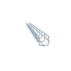NavePoint Electro Zinc Plated Wire Mesh Cable Tray, 1.97"W X 1.97"D X 59.06"L , 2 Pack -Server Cabinet Accessories 00406762 5 33953.1650996113