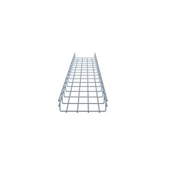 NavePoint Electro Zinc Plated Wire Mesh Cable Tray, 7.88"W X 1.97"D X 59.06"L , 2 Pack -Server Cabinet Accessories 00406765 4 73603.1650996115