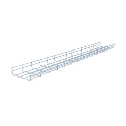 NavePoint Electro Zinc Plated Wire Mesh Cable Tray, 7.88"W X 1.97"D X 59.06"L , 2 Pack -Server Cabinet Accessories 00406765 5 70313.1650996115