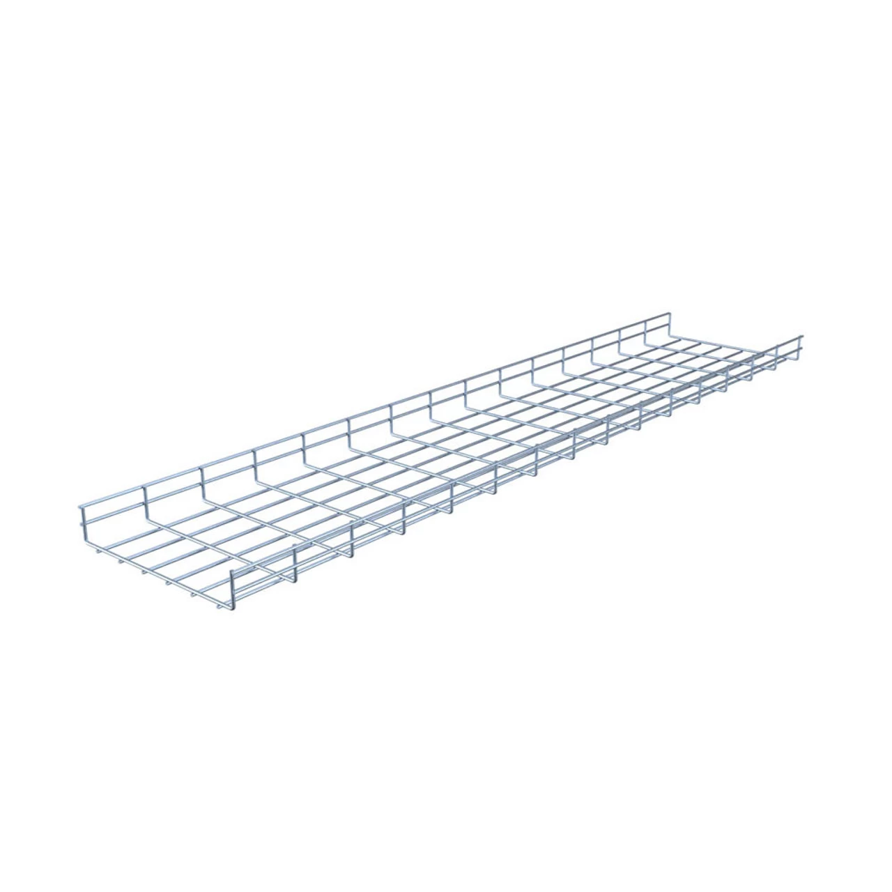 NavePoint Electro Zinc Plated Wire Mesh Cable Tray, 11.82"W X 1.97"D X 59.06"L , 2 Pack 7 NavePoint Electro Zinc Plated Wire Mesh Cable Tray, 11.82"W X 1.97"D X 59.06"L , 2 Pack - Image 5