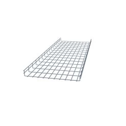 NavePoint Electro Zinc Plated Wire Mesh Cable Tray, 19.69"W X 1.97"D X 59.06"L , 2 Pack