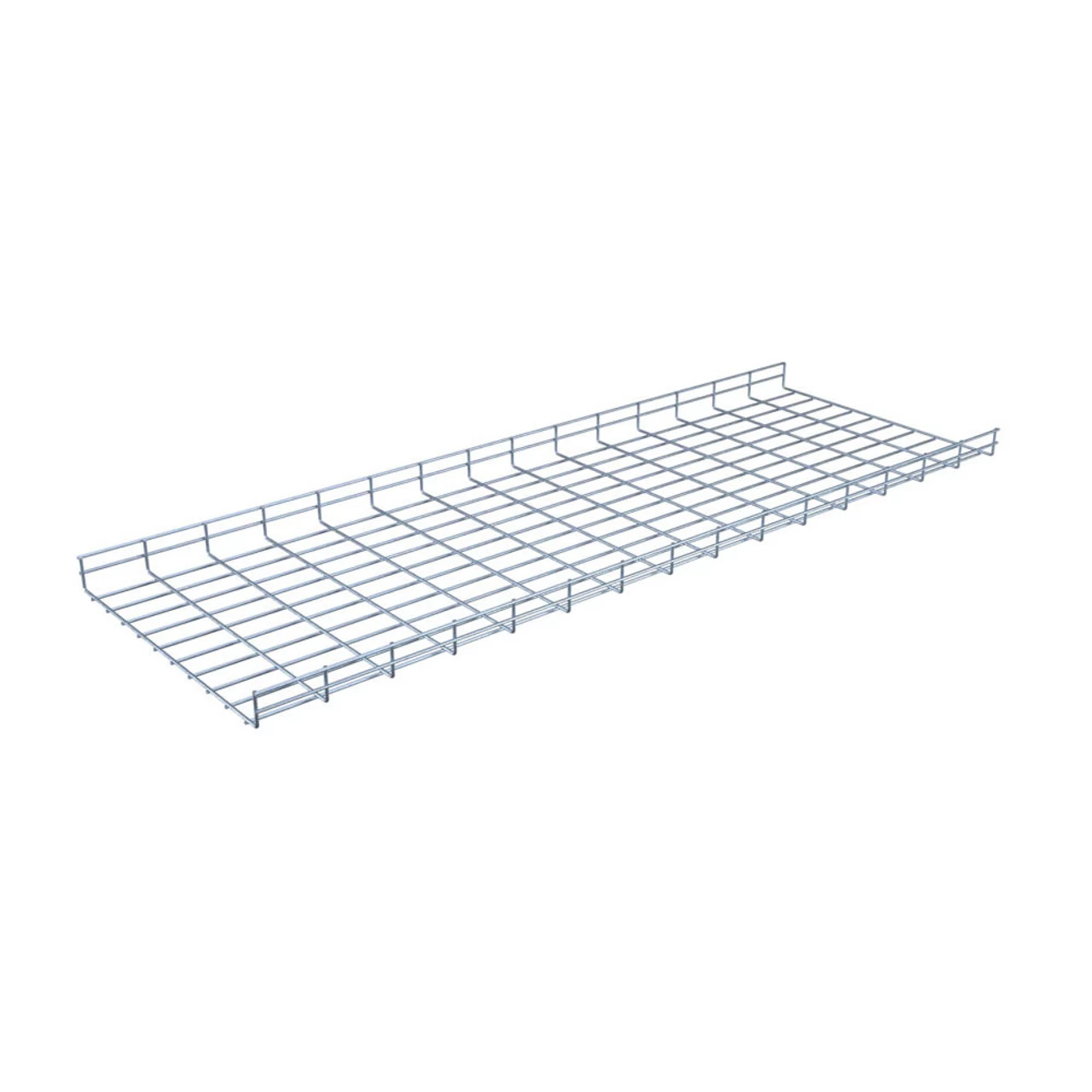 NavePoint Electro Zinc Plated Wire Mesh Cable Tray, 19.69"W X 1.97"D X 59.06"L , 2 Pack 4 NavePoint Electro Zinc Plated Wire Mesh Cable Tray, 19.69"W X 1.97"D X 59.06"L , 2 Pack - Image 2