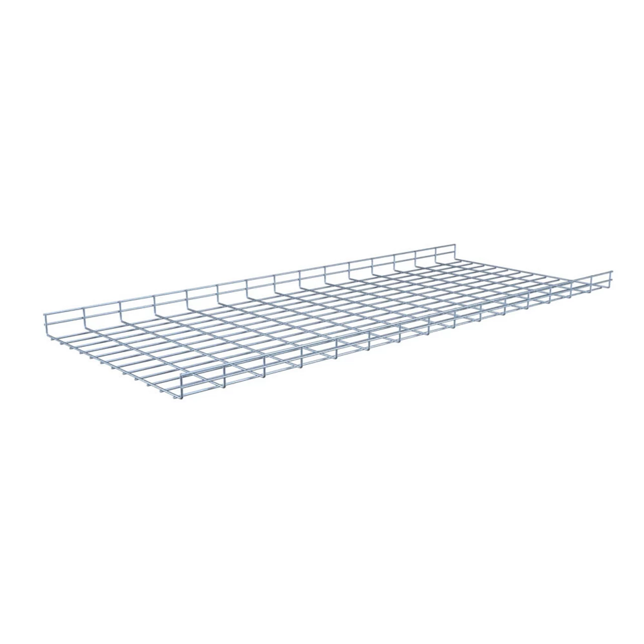 NavePoint Electro Zinc Plated Wire Mesh Cable Tray, 23.63"W X 1.97"D X 59.06"L , 2 Pack 4 NavePoint Electro Zinc Plated Wire Mesh Cable Tray, 23.63"W X 1.97"D X 59.06"L , 2 Pack - Image 2