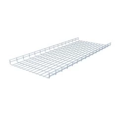 NavePoint Electro Zinc Plated Wire Mesh Cable Tray, 23.63"W X 1.97"D X 59.06"L , 2 Pack 11 NavePoint Electro Zinc Plated Wire Mesh Cable Tray, 23.63"W X 1.97"D X 59.06"L , 2 Pack -Server Cabinet Accessories 00406770 5 60371.1650996111