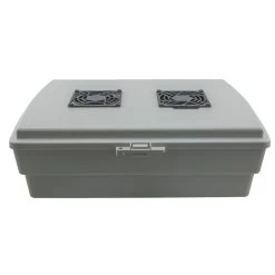 14x10x04 ABS Plastic Indoor IP54 NEMA 12 Enclosure, Hook & Loop Mounting, Vent Lid 120 VAC Outlets, Gray 9 14x10x04 ABS Plastic Indoor IP54 NEMA 12 Enclosure, Hook & Loop Mounting, Vent Lid 120 VAC Outlets, Gray -Server Cabinet Accessories 00406788 4 02896.1671217931