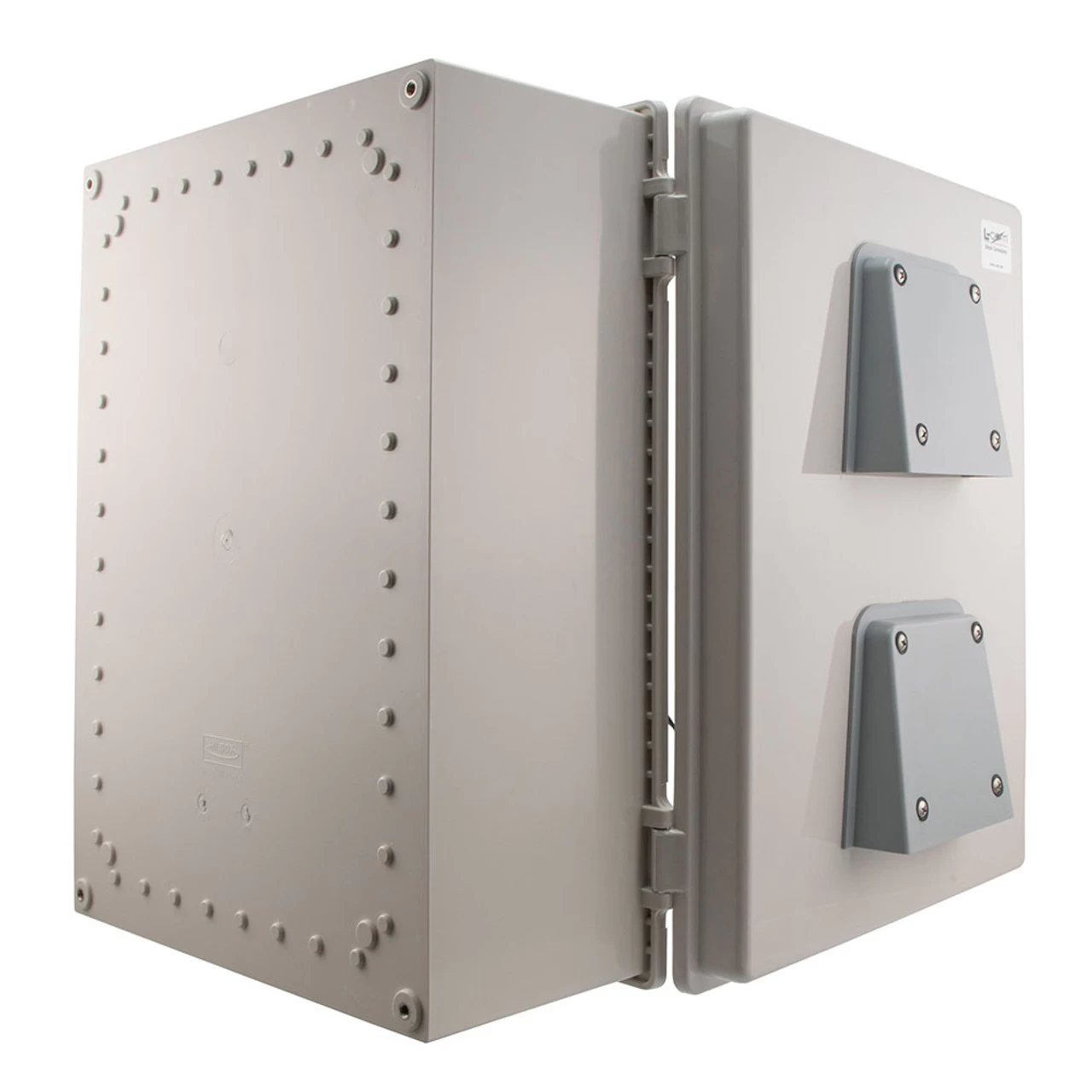 14x10x06 ABS Plastic Weatherproof Indoor/Outdoor IP24 NEMA 3R Enclosure, 120 VAC, Mounting Plate, Mechanical Thermostat Fan, Gray 5 14x10x06 ABS Plastic Weatherproof Indoor/Outdoor IP24 NEMA 3R Enclosure, 120 VAC, Mounting Plate, Mechanical Thermostat Fan, Gray - Image 3