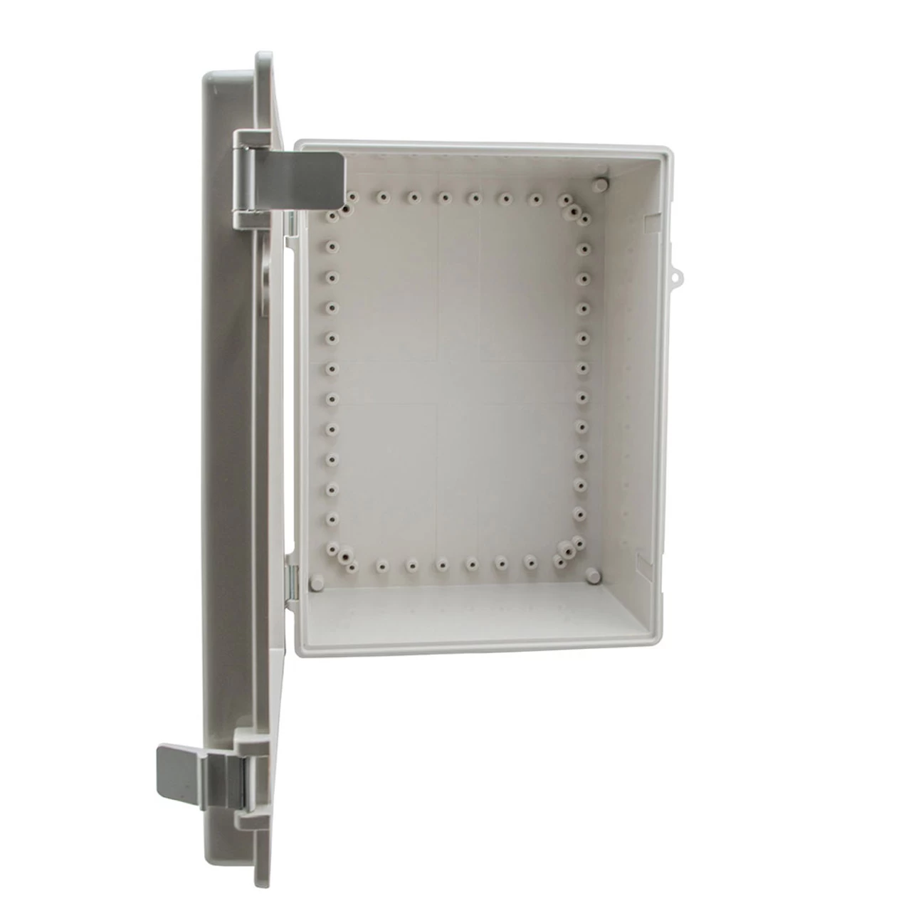 14x10x06 ABS Plastic Weatherproof Indoor/Outdoor IP66 NEMA 4 Enclosure, Kit Bundled W/Polypropylene Blank Mounting Plate, Gray 4 14x10x06 ABS Plastic Weatherproof Indoor/Outdoor IP66 NEMA 4 Enclosure, Kit Bundled W/Polypropylene Blank Mounting Plate, Gray - Image 2