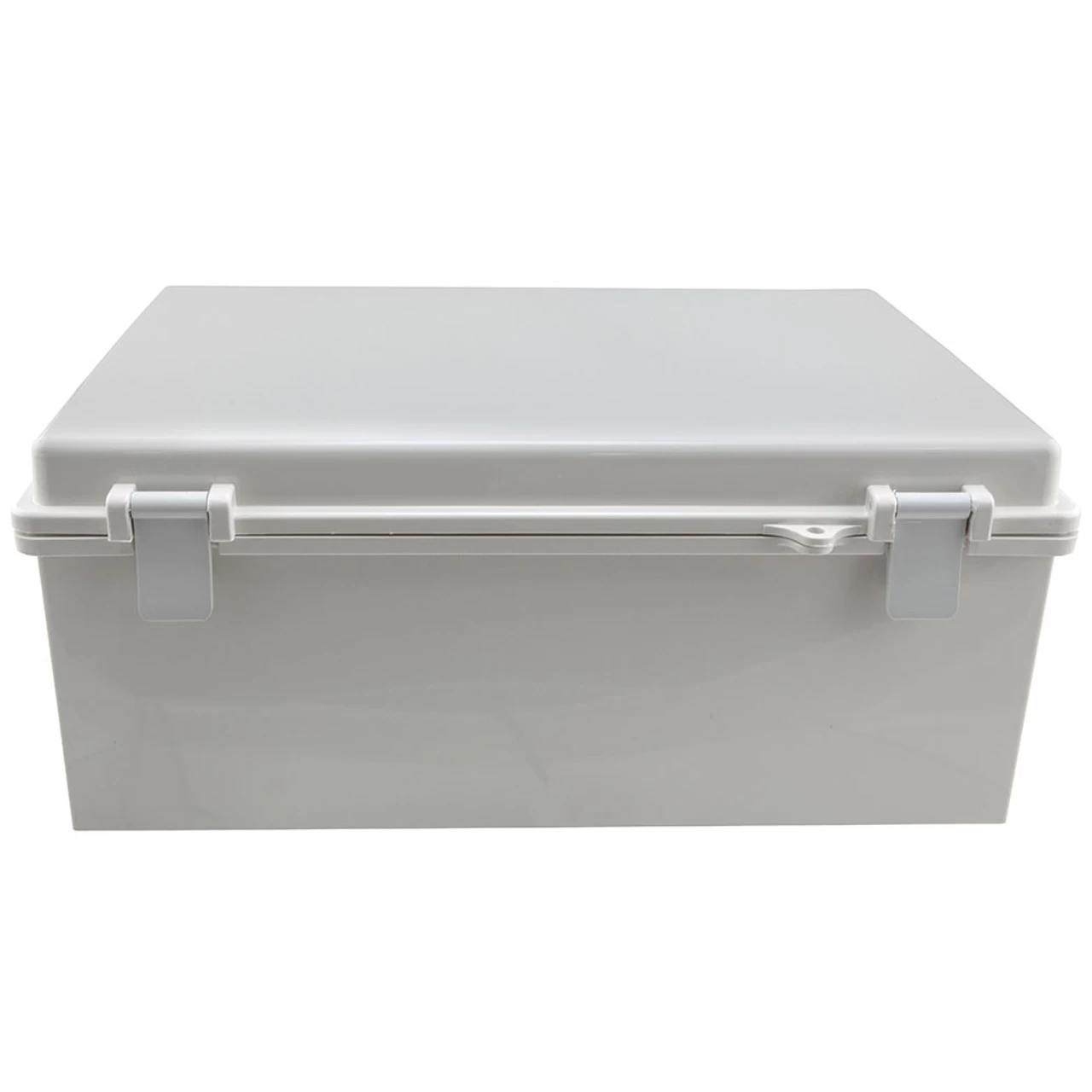 14x10x06 ABS Plastic Weatherproof Indoor/Outdoor IP66 NEMA 4 Enclosure, Kit Bundled W/Polypropylene Blank Mounting Plate, Gray 6 14x10x06 ABS Plastic Weatherproof Indoor/Outdoor IP66 NEMA 4 Enclosure, Kit Bundled W/Polypropylene Blank Mounting Plate, Gray - Image 4