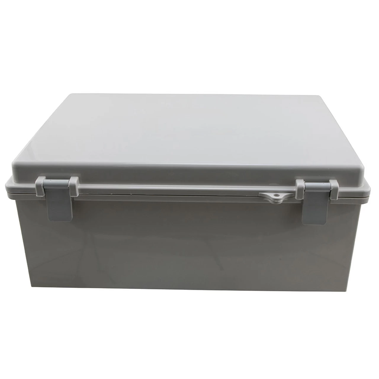 14x10x06 ABS Plastic Weatherproof Indoor/Outdoor IP66 NEMA 4 Enclosure, Kit Bundled W/ABS Blank Mounting Plate, Gray 5 14x10x06 ABS Plastic Weatherproof Indoor/Outdoor IP66 NEMA 4 Enclosure, Kit Bundled W/ABS Blank Mounting Plate, Gray - Image 4