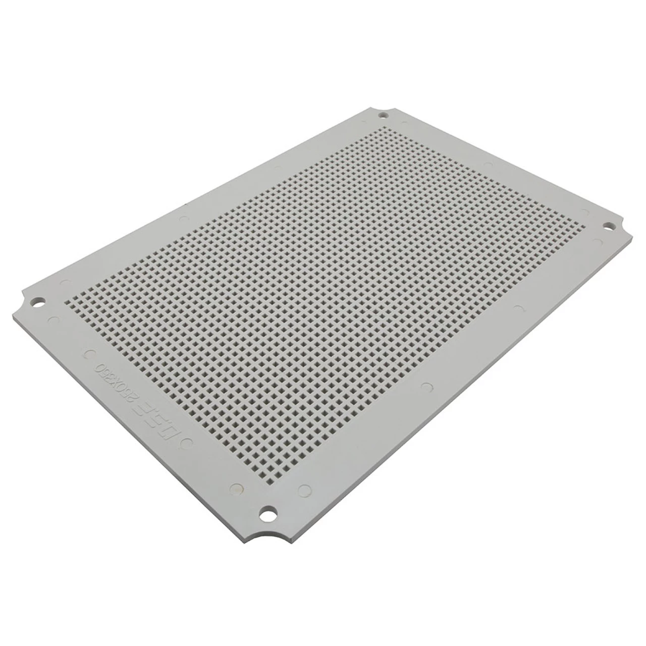Universal Mounting Plate, ABS Plastic, For 14X10X06 Enclosures 2 Universal Mounting Plate, ABS Plastic, For 14X10X06 Enclosures