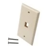 Snap-In Keystone Jack Flush Mount Wall Plate, ABS, 1-Port, Ivory, 10-Pack 1 Snap-In Keystone Jack Flush Mount Wall Plate, ABS, 1-Port, Ivory, 10-Pack -Server Cabinet Accessories 00406813 1 74780.1678150169