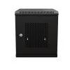 15.75 In Wall Mount Network Cabinet, 6U, Perforated, Black