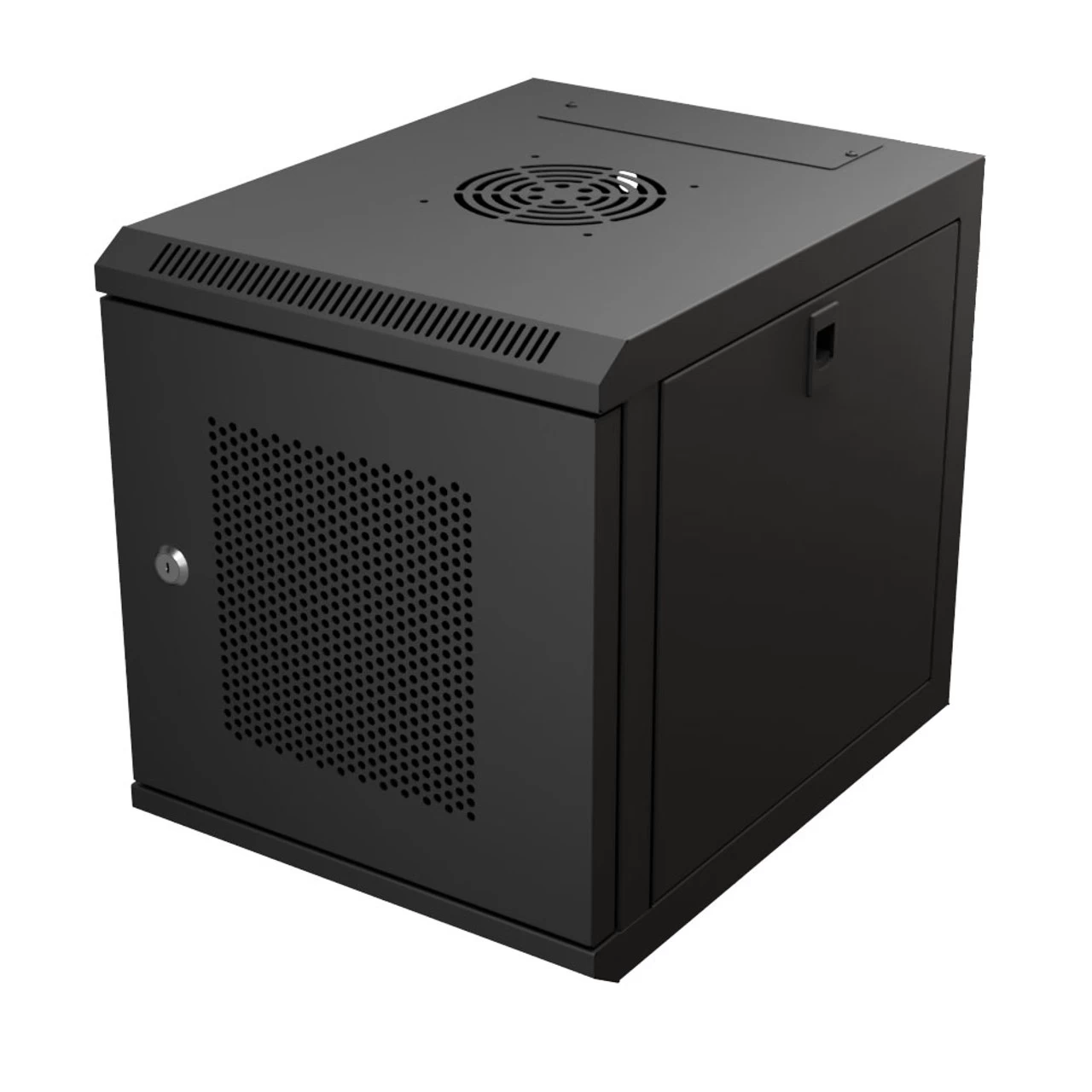 15.75 In Wall Mount Network Cabinet, 6U, Perforated, Black 3 15.75 In Wall Mount Network Cabinet, 6U, Perforated, Black - Image 2