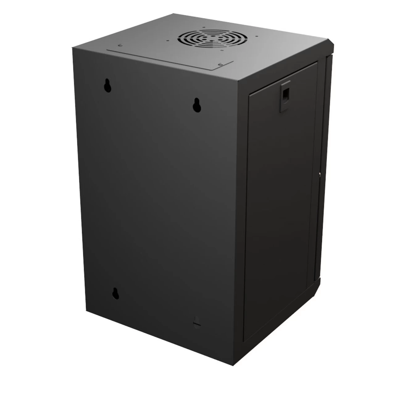 11.8 In Wall Mount Network Cabinet, 9U, Tempered Glass, Reversible, Black 8 11.8 In Wall Mount Network Cabinet, 9U, Tempered Glass, Reversible, Black - Image 6