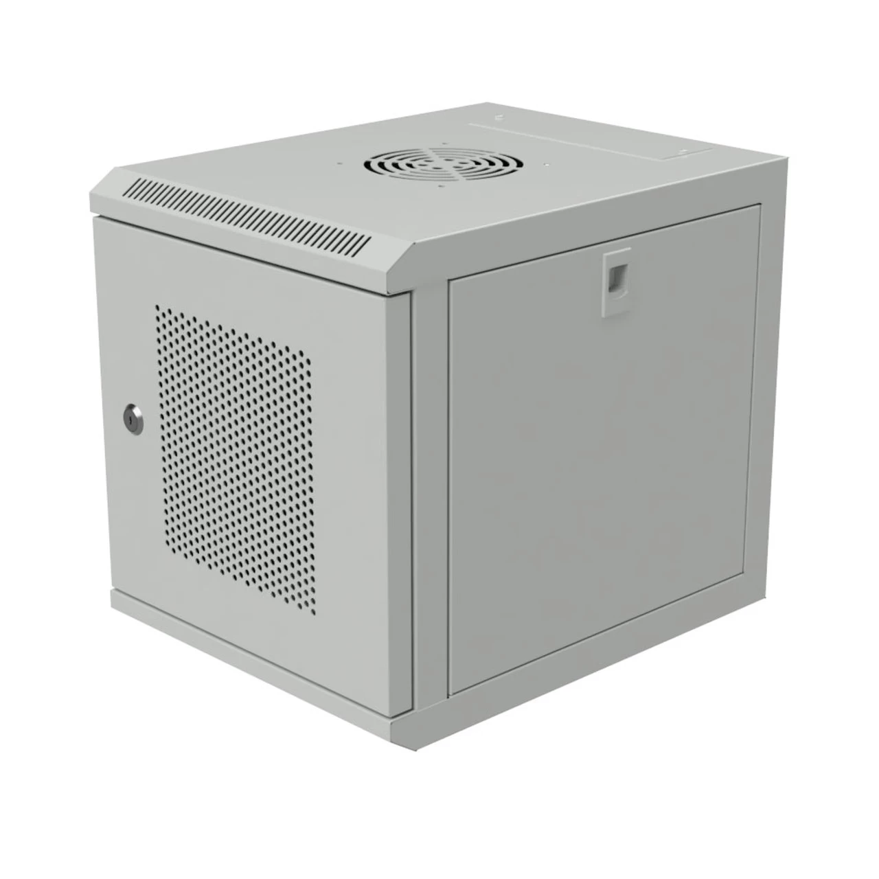 15.75 In Wall Mount Network Cabinet, 6U, Perforated, Gray 4 15.75 In Wall Mount Network Cabinet, 6U, Perforated, Gray - Image 2